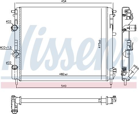 Nissens 637931 - Radiatore, Raffreddamento motore autozon.pro