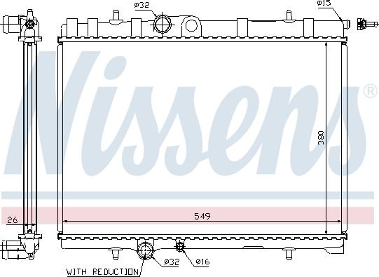 Nissens 63744A - Radiatore, Raffreddamento motore autozon.pro