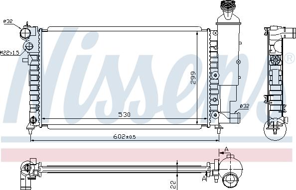 Nissens 63745A - Radiatore, Raffreddamento motore autozon.pro