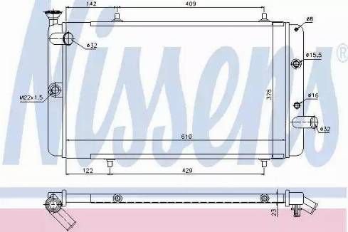 Nissens 63742 - Radiatore, Raffreddamento motore autozon.pro