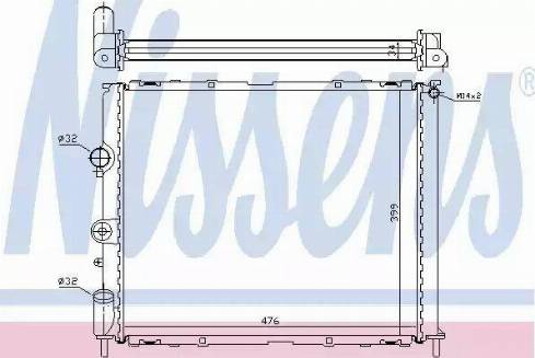 Nissens 63768 - Radiatore, Raffreddamento motore autozon.pro