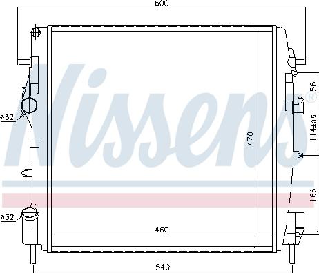 Nissens 696303 - Radiatore, Raffreddamento motore autozon.pro