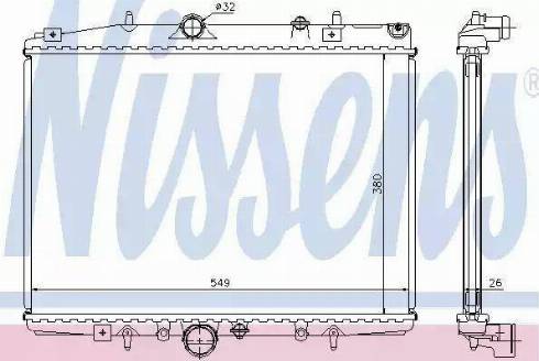 Nissens 63705 - Radiatore, Raffreddamento motore autozon.pro