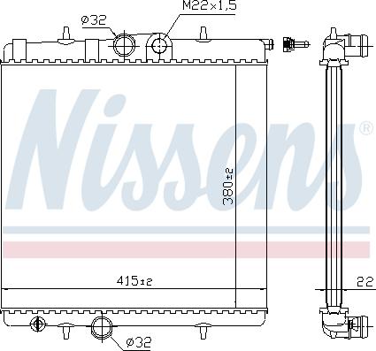 Nissens 692962 - Radiatore, Raffreddamento motore autozon.pro