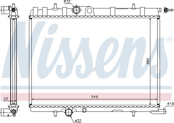 Nissens 63719A - Radiatore, Raffreddamento motore autozon.pro