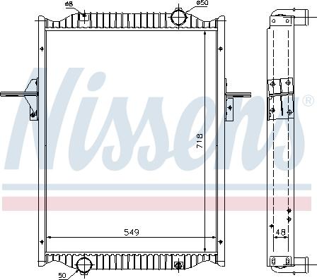 Nissens 63782A - Radiatore, Raffreddamento motore autozon.pro