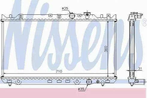 Nissens 62434 - Radiatore, Raffreddamento motore autozon.pro