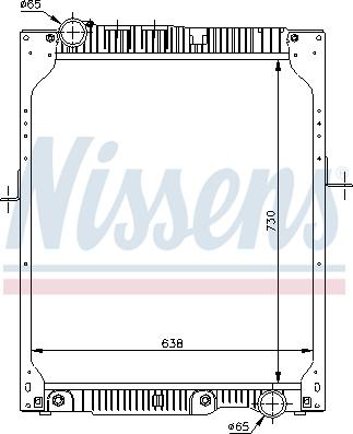 Nissens 62643A - Radiatore, Raffreddamento motore autozon.pro