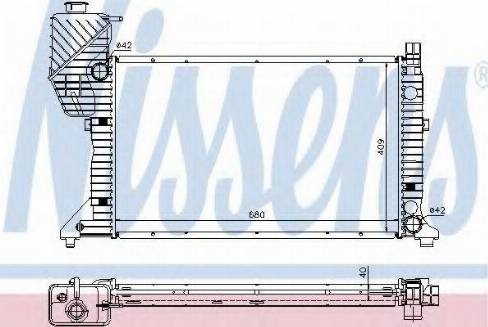 Nissens 62685 - Radiatore, Raffreddamento motore autozon.pro