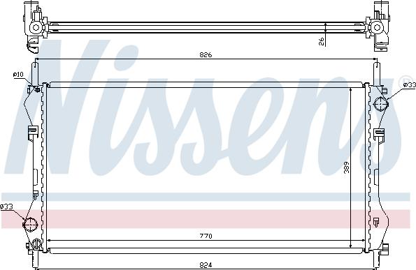 Nissens 62043A - Radiatore, Raffreddamento motore autozon.pro