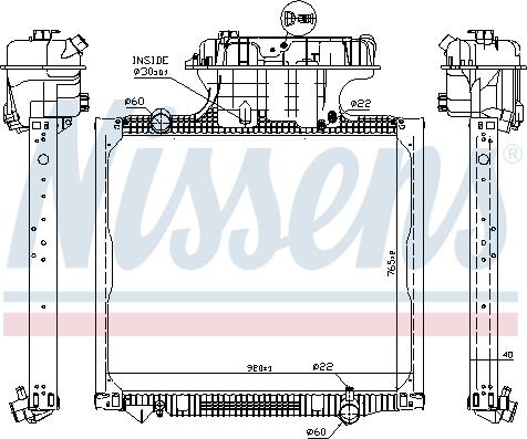 Nissens 62875 - Radiatore, Raffreddamento motore autozon.pro