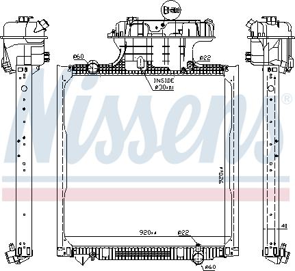 Nissens 62873 - Radiatore, Raffreddamento motore autozon.pro