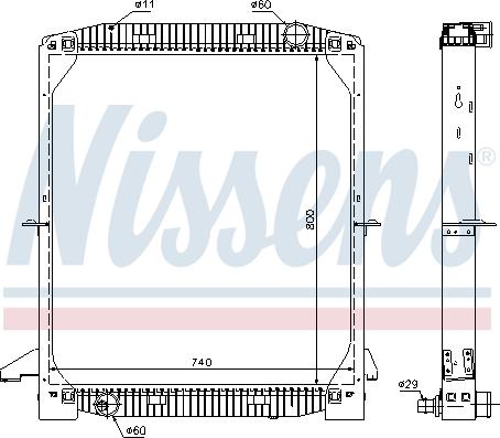 Nissens 62343A - Radiatore, Raffreddamento motore autozon.pro