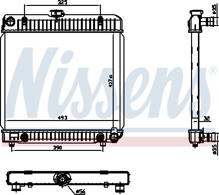 Nissens 62740 - Radiatore, Raffreddamento motore autozon.pro