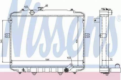 Nissens 67499 - Radiatore, Raffreddamento motore autozon.pro