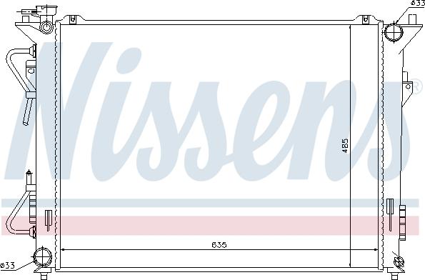 Nissens  67507 - Radiatore, Raffreddamento motore autozon.pro