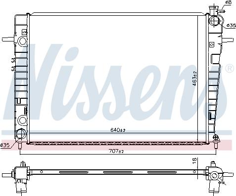 Nissens 67618 - Radiatore, Raffreddamento motore autozon.pro