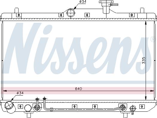 Nissens 67023 - Radiatore, Raffreddamento motore autozon.pro