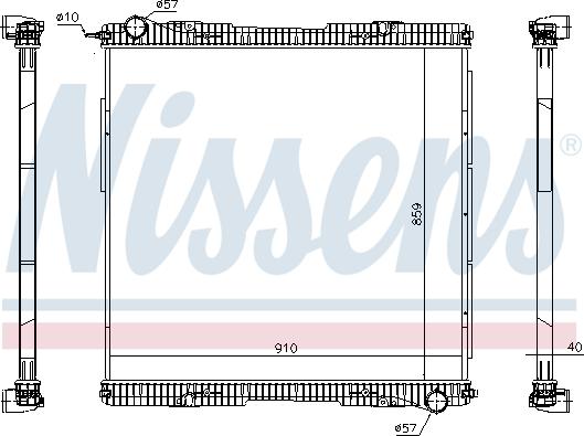 Nissens 672920 - Radiatore, Raffreddamento motore autozon.pro