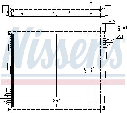 Nissens 67288 - Radiatore, Raffreddamento motore autozon.pro