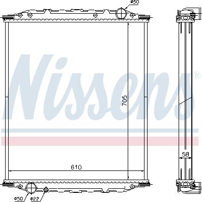 Nissens 672200 - Radiatore, Raffreddamento motore autozon.pro