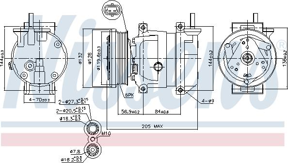 Nissens 89492 - Compressore, Climatizzatore autozon.pro