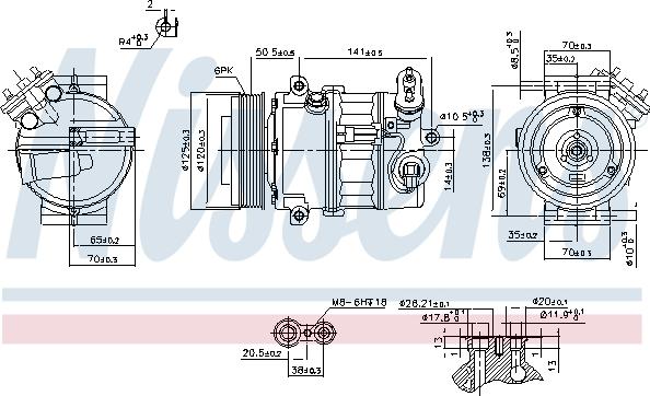 Nissens 89497 - Compressore, Climatizzatore autozon.pro