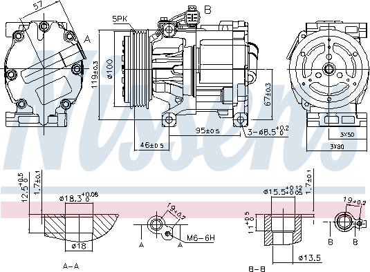 Nissens 89405 - Compressore, Climatizzatore autozon.pro