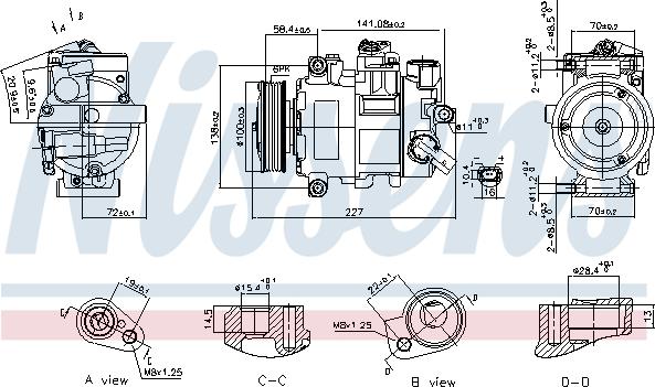 Nissens 89415 - Compressore, Climatizzatore autozon.pro