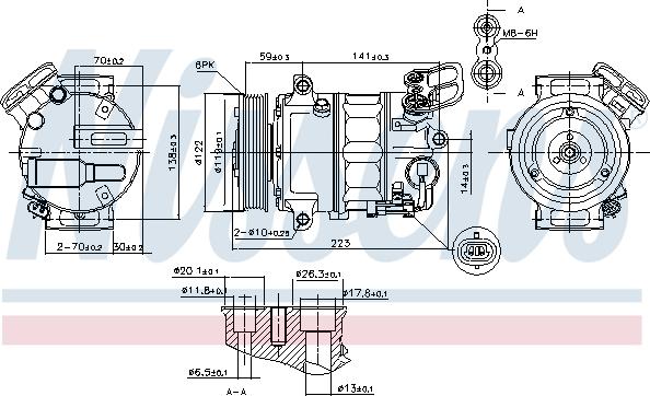 Nissens 89420 - Compressore, Climatizzatore autozon.pro