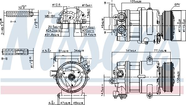 Nissens 89590 - Compressore, Climatizzatore autozon.pro