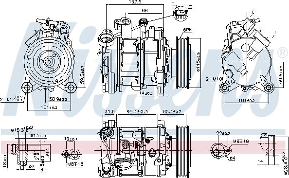 Nissens 89593 - Compressore, Climatizzatore autozon.pro