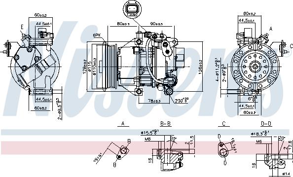 Nissens 89554 - Compressore, Climatizzatore autozon.pro