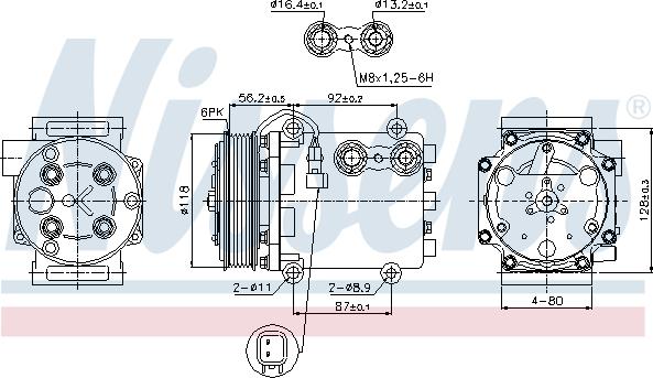 Nissens 89551 - Compressore, Climatizzatore autozon.pro