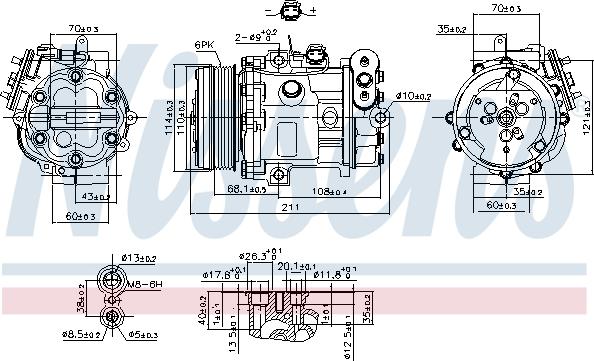 Nissens 89503 - Compressore, Climatizzatore autozon.pro