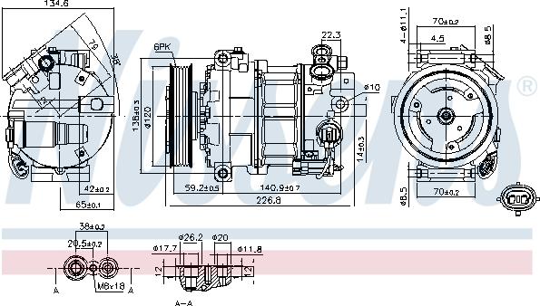 Nissens 89584 - Compressore, Climatizzatore autozon.pro