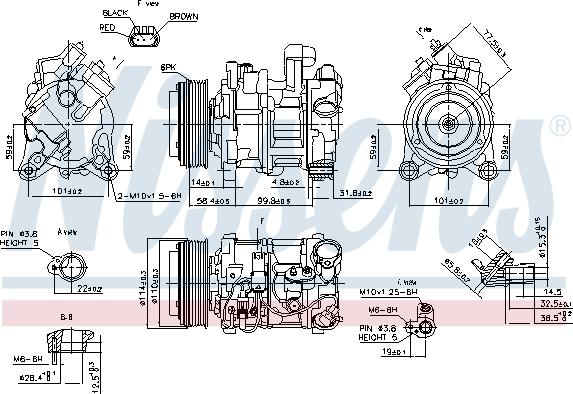 Nissens 89585 - Compressore, Climatizzatore autozon.pro