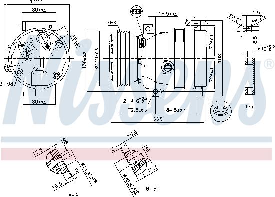 Nissens 89587 - Compressore, Climatizzatore autozon.pro