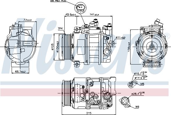 Nissens 89520 - Compressore, Climatizzatore autozon.pro