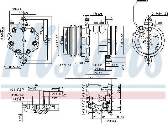 Nissens 89691 - Compressore, Climatizzatore autozon.pro