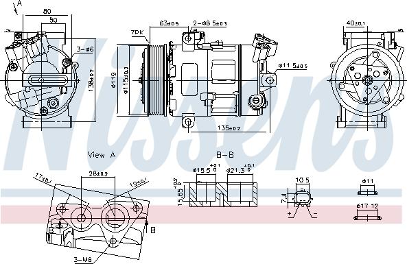 Nissens 890947 - Compressore, Climatizzatore autozon.pro