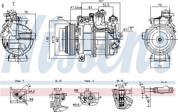 Nissens 890919 - Compressore, Climatizzatore autozon.pro