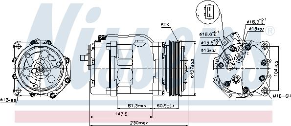 Nissens 89044 - Compressore, Climatizzatore autozon.pro