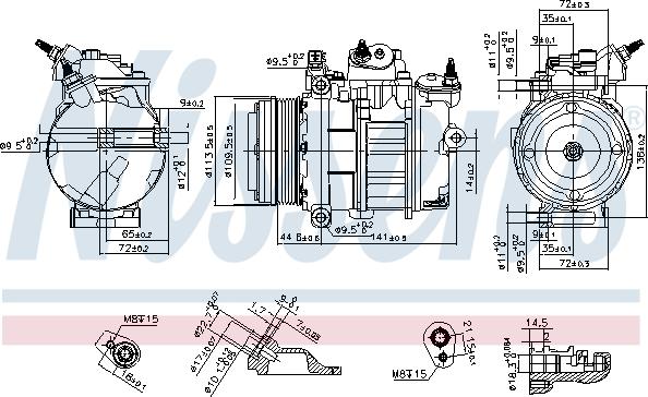 Nissens 890419 - Compressore, Climatizzatore autozon.pro