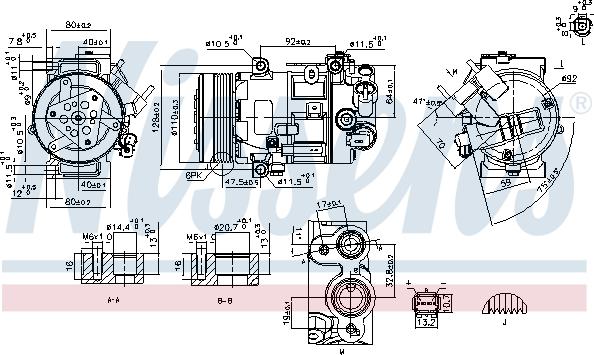 Nissens 890420 - Compressore, Climatizzatore autozon.pro