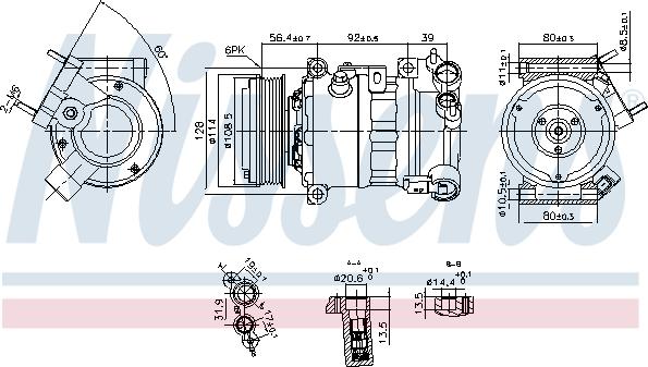 Nissens 890599 - Compressore, Climatizzatore autozon.pro