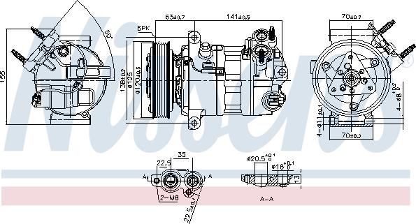 Nissens 890594 - Compressore, Climatizzatore autozon.pro