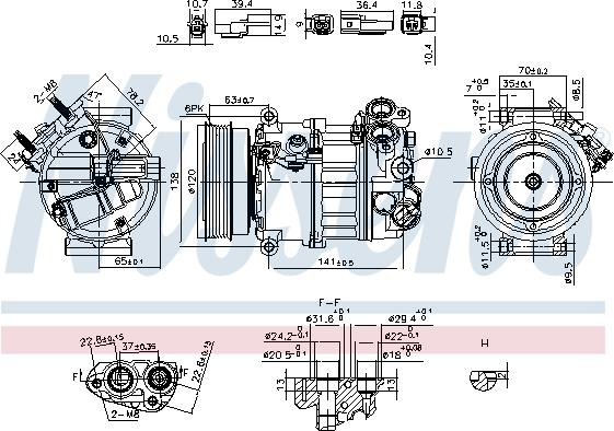 Nissens 890593 - Compressore, Climatizzatore autozon.pro