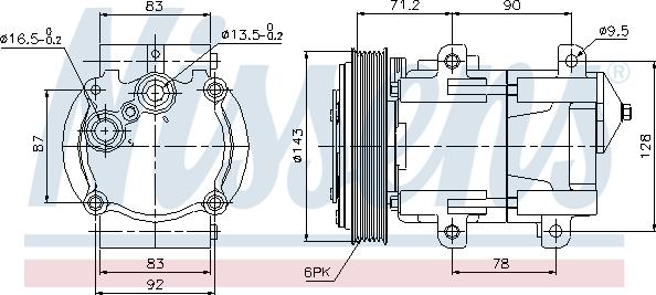 Nissens 89059 - Compressore, Climatizzatore autozon.pro