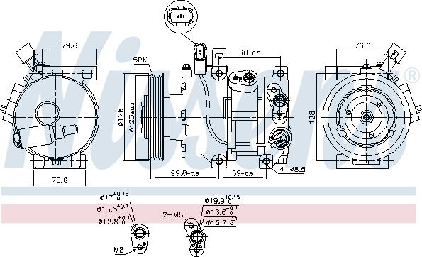 Nissens 890562 - Compressore, Climatizzatore autozon.pro